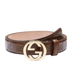 Best Gucci Belts With Interlocking G Buckle 114874 AA61G 2548