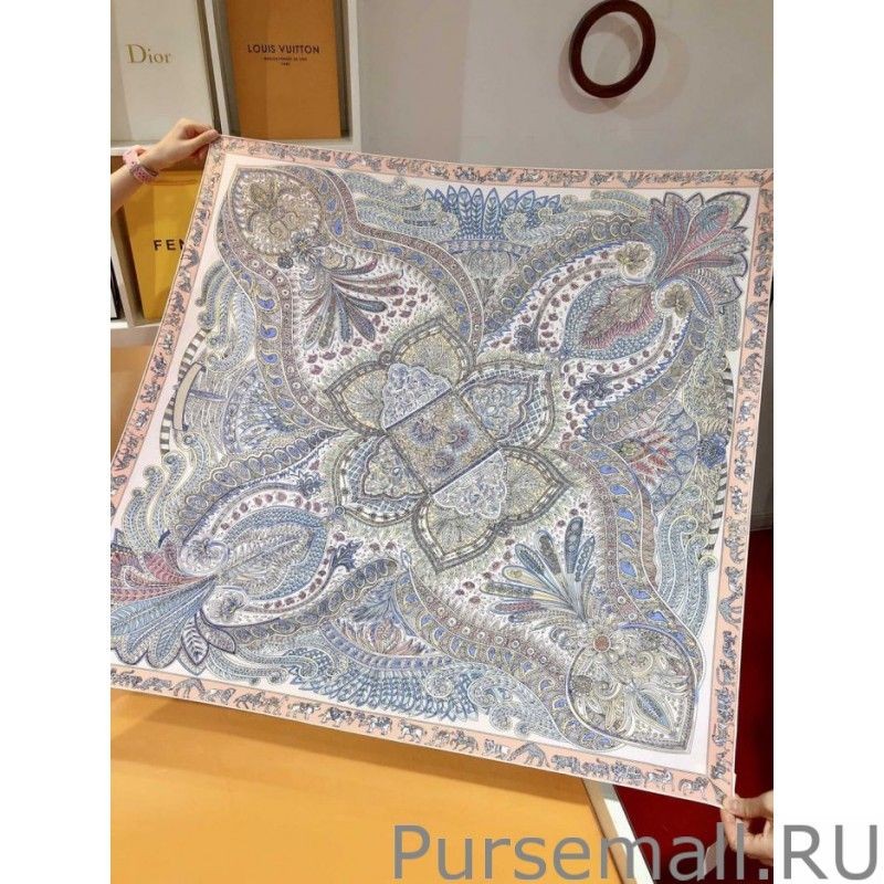 High Quality Hermes Concubine Garden Silk Square Scarf 90