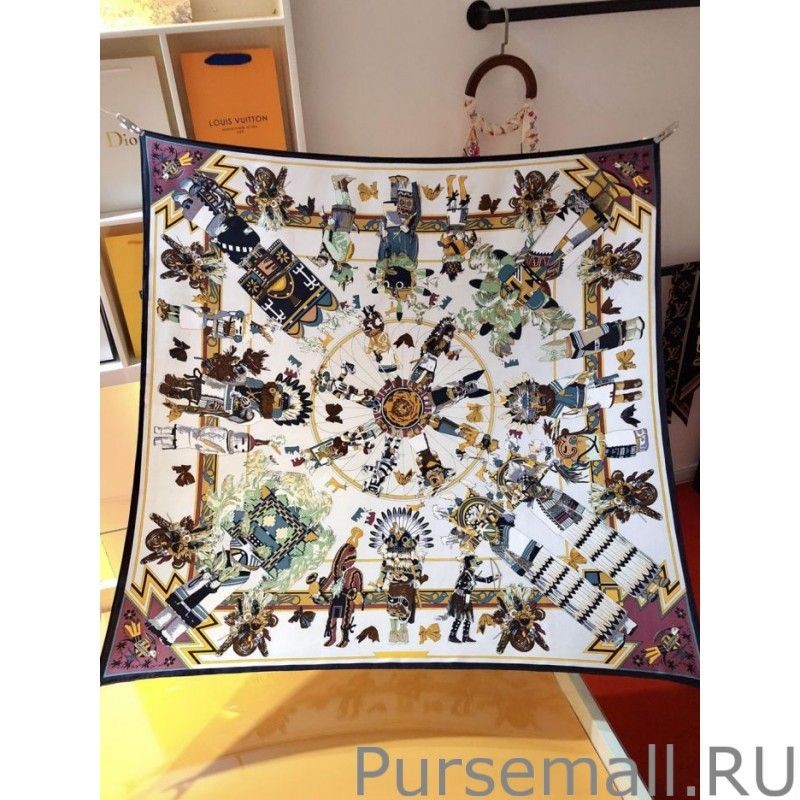 Replicas Hermes Cachina 90cm silk scarf