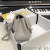 High Classic Flap Bag A1116 Gray Silver Hardware