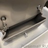 High Classic Flap Bag A1116 Gray Silver Hardware