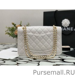 AAA+ Classic Flap Bag A99029 White