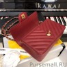 7 Star Classic Flap Bag Grain leather A1116 Red