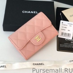 AAA+ Classic Flap Coin Purse A31504 Pink