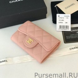 AAA+ Classic Flap Coin Purse A31504 Pink
