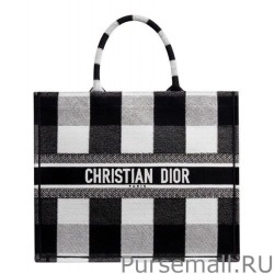 High Quality Christian Dior Book Tote Bag Black