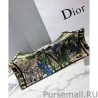 7 Star Christian Dior Book Tote Bag In Embroidered Canvas Green