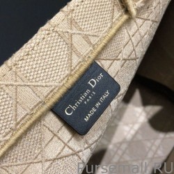 High Christian Dior Book Tote bag M1286 Apricot