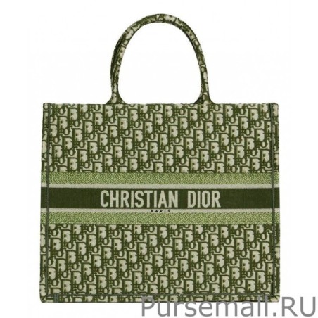 Cheap Christian Dior Book Tote bag M1286 Green