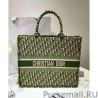 Cheap Christian Dior Book Tote bag M1286 Green