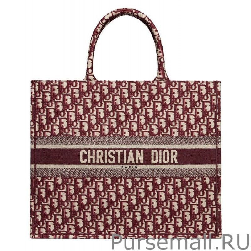 UK Christian Dior Book Tote bag M1286 Red