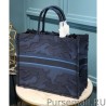 Replicas Christian Dior Book Tote Camouflage Embroidered Canvas Bag