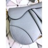 Luxury Christian Dior Mini Saddle Calfskin Bag Light Blue