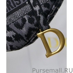 Perfect Christian Dior Saddle Bag Gray