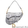 Luxury Christian Dior Saddle Bag Gray