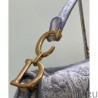 Luxury Christian Dior Saddle Bag Gray