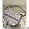 Luxury Christian Dior Saddle Bag Gray