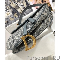 Perfect Christian Dior Saddle Bag Gray