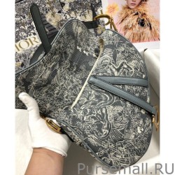 Perfect Christian Dior Saddle Bag Gray