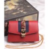 Copy Sylvie Leather Mini Chain Bag 494646 Red