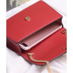 Copy Sylvie Leather Mini Chain Bag 494646 Red