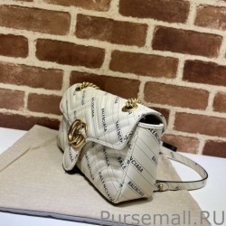 AAA+ The Hacker Project small GG Marmont bag 443497 Cream