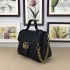 High Quality GG Marmont Small Top Handle Bag 498110 Black