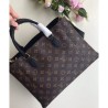 Replicas Flower Tote Monogram Canvas M43550 Black