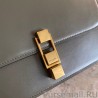 Designer YSL Saint Laurent Carre Satchel Suede Bag Light Green