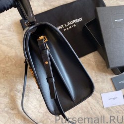 Best YSL Saint Laurent Cassandra Medium Top Handle Bag Black