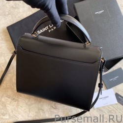 Best YSL Saint Laurent Cassandra Medium Top Handle Bag Black