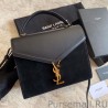 Best YSL Saint Laurent Cassandra Medium Top Handle Bag Black