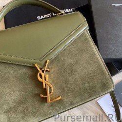 High Quality YSL Saint Laurent Cassandra Medium Top Handle Bag Light Green