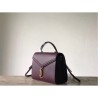 Replica YSL Saint Laurent Cassandra Top Handle Medium Bag Poudre Embossed Leather Claret