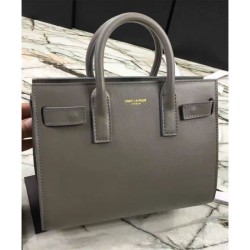 Replica YSL Saint Laurent Nano Sac De Jour Classic Tote Bags Gray