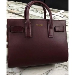 AAA+ YSL Saint Laurent Nano Sac De Jour Classic Tote Bags Mauve