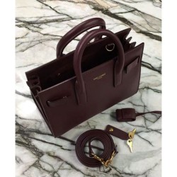 AAA+ YSL Saint Laurent Nano Sac De Jour Classic Tote Bags Mauve