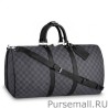 Top Keepall Bandoulière 55 Damier Graphite N41413