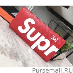 7 Star Supreme X Zippy Wallet M60305 Epi Leather Red