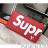 7 Star Supreme X Zippy Wallet M60305 Epi Leather Red