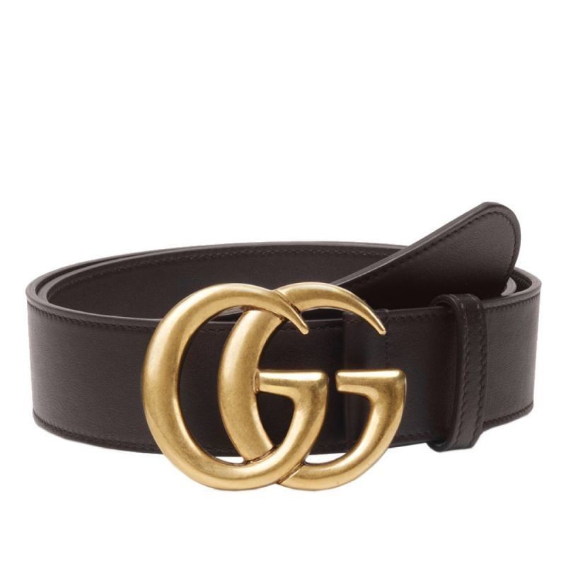 Replicas Gucci Leather Belts With Double G Buckle 397660 AP00T 2145