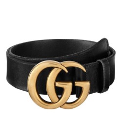 AAA+ Gucci Leather Belts With Double G Buckle 409416 CVE0T 1000