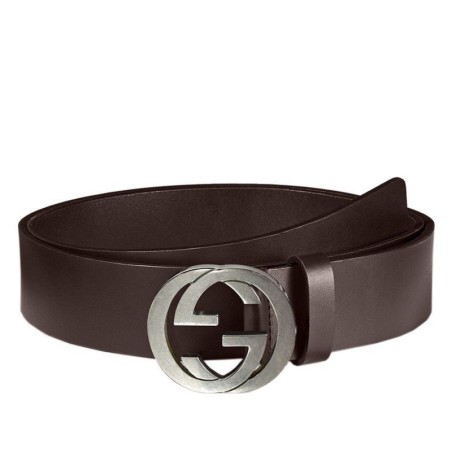 Replicas Gucci Leather Belts With Interlocking G Buckle 368186 BGH0N 2140