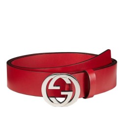 Fashion Gucci Leather Belts With Interlocking G Buckle 368186 BGH0N 6420