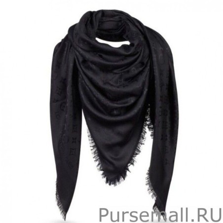 Top Quality Black Monogram Shawl M71329