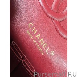 Luxury Classic Grained Calfskin Falp Bag A1112 Claret