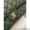 Wholesale Classic Grained Calfskin Falp Bag A1112 Green