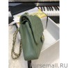 Wholesale Classic Grained Calfskin Falp Bag A1112 Green