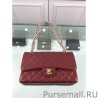 Replicas Classic Jumbo Flap Bag A01112 Caviar Leather Claret