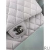 Cheap Classic Jumbo Flap Bag A01112 Caviar Leather White